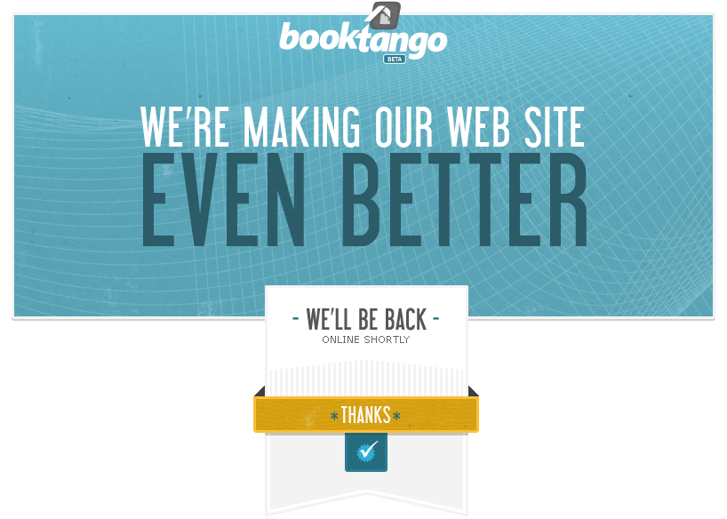 We'll be back soon....